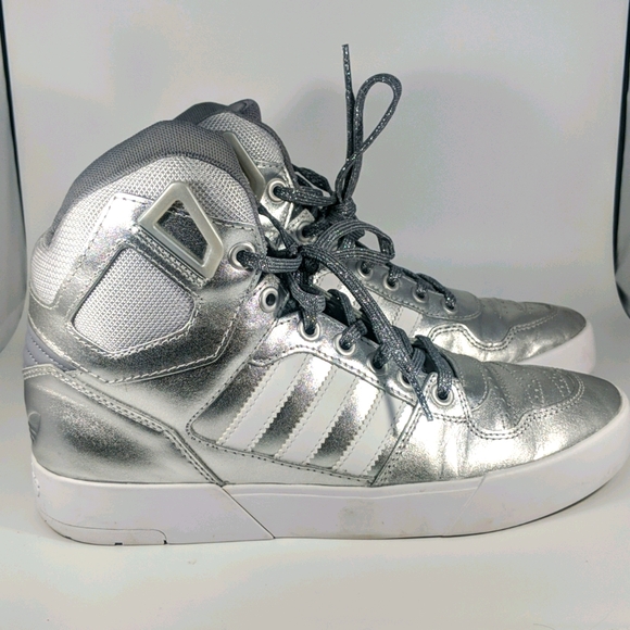adidas Shoes - Adidas Neo Metallic High Top Sneakers